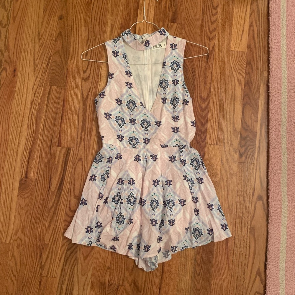 Romper with cleavage cut out